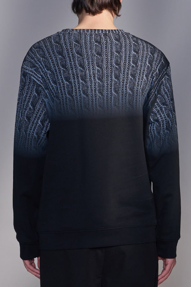 Gradient Sweater Print Sweatshirt