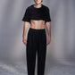 Moleskin Wide Leg Knit Pants