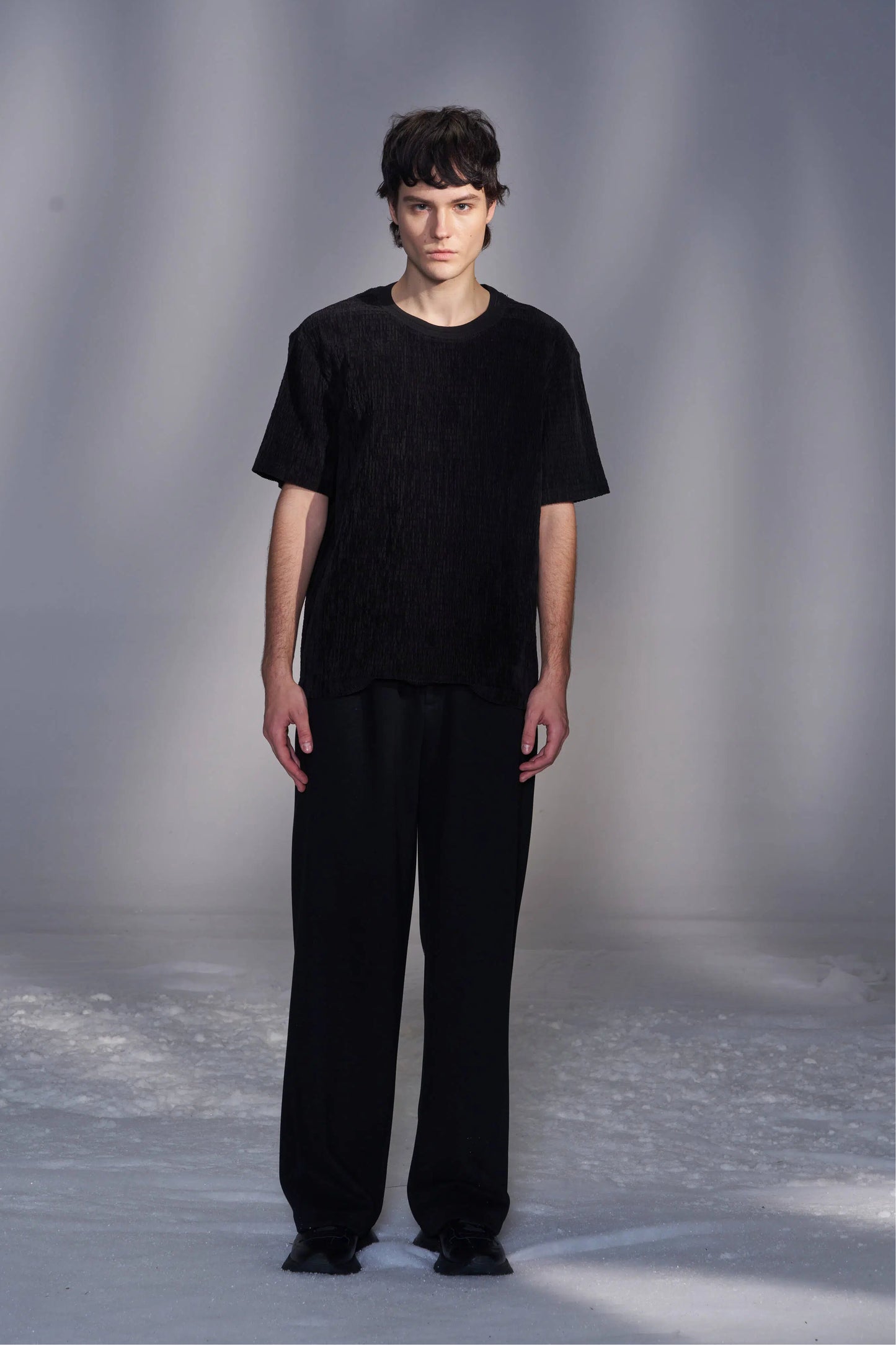 Moleskin Wide Leg Knit Pants