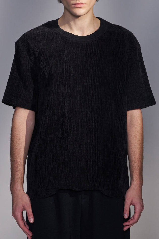 Smocked Corduroy T-Shirt