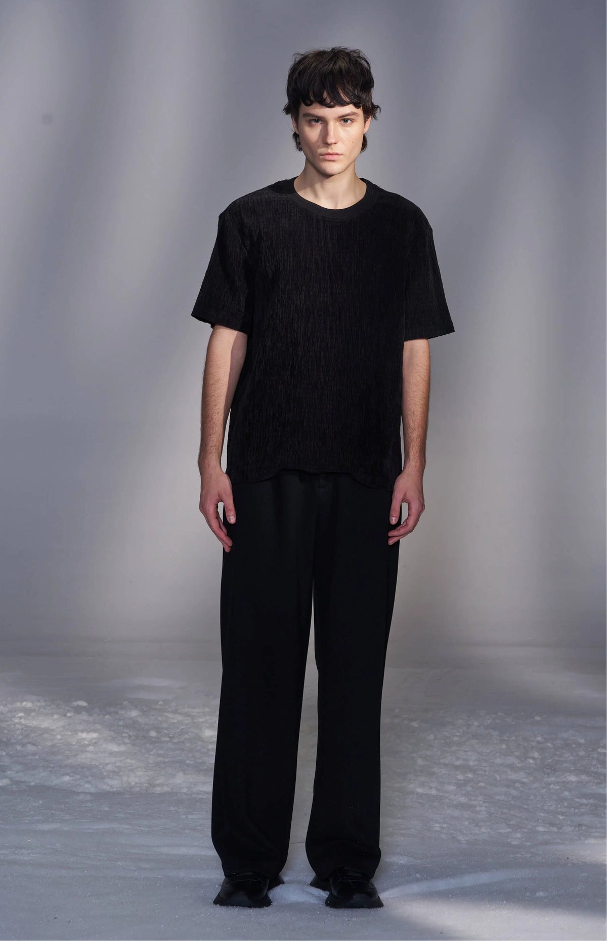 Smocked Corduroy T-Shirt