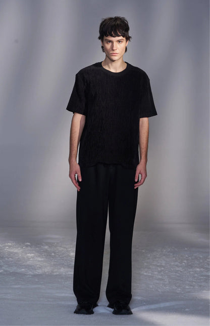 Smocked Corduroy T-Shirt