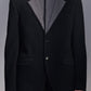 Double-Collar Knit Blazer