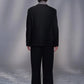 Double-Collar Knit Blazer