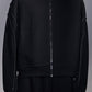 Stand-Collar Knit Zip-Up Jacket