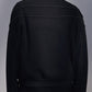 Stand-Collar Knit Zip-Up Jacket