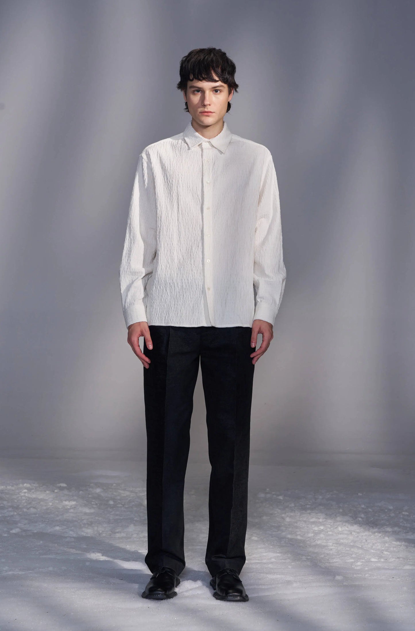 Moleskin Straight-Leg Suit Trousers