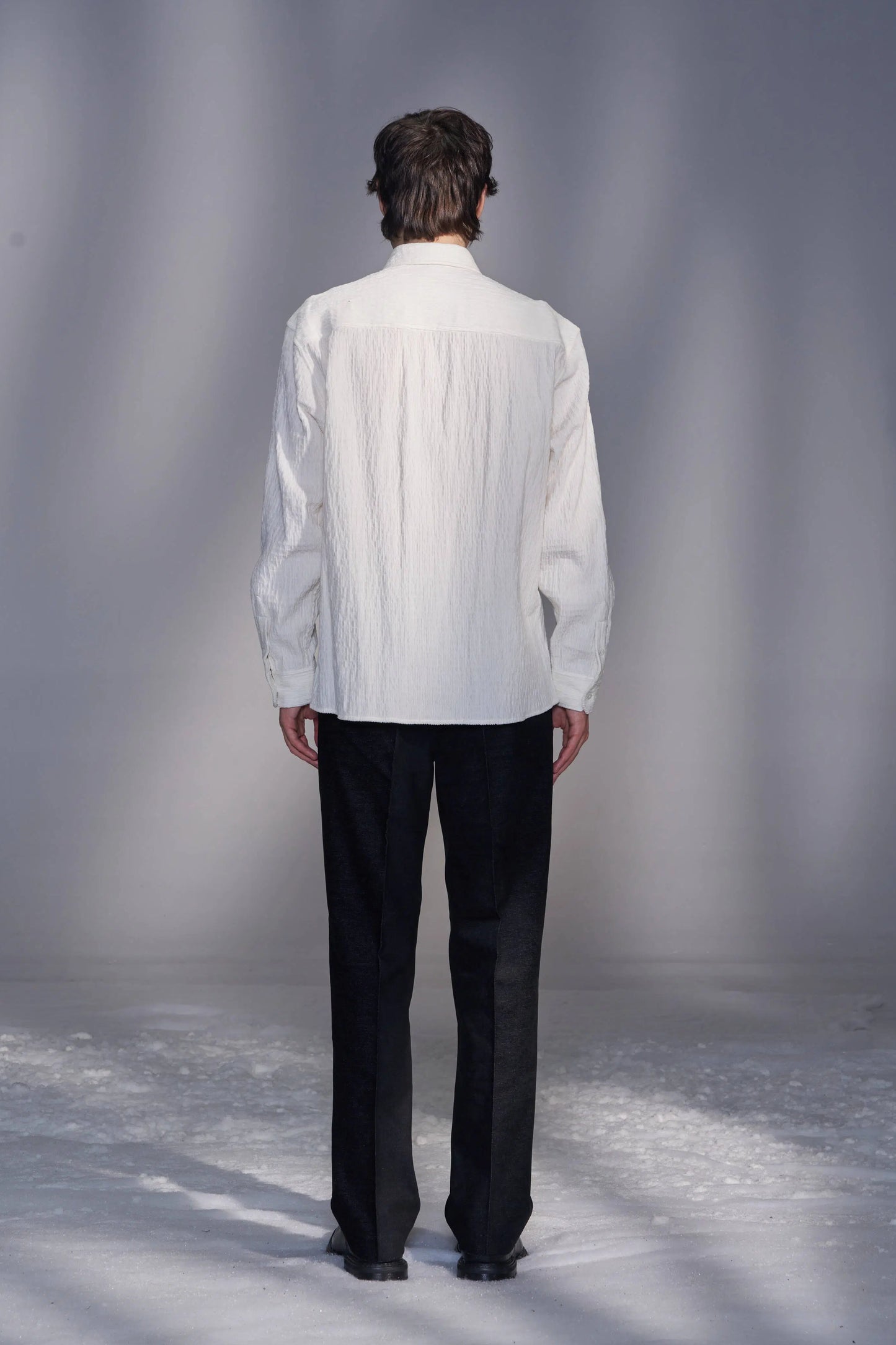 Moleskin Straight-Leg Suit Trousers