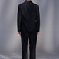 Deconstructed Contrast-Fabric Blazer