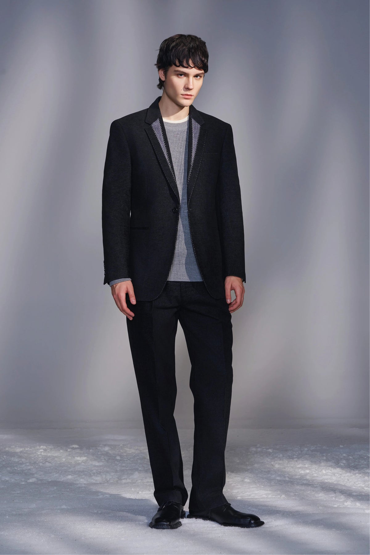Moleskin Blazer with Contrast Lapels