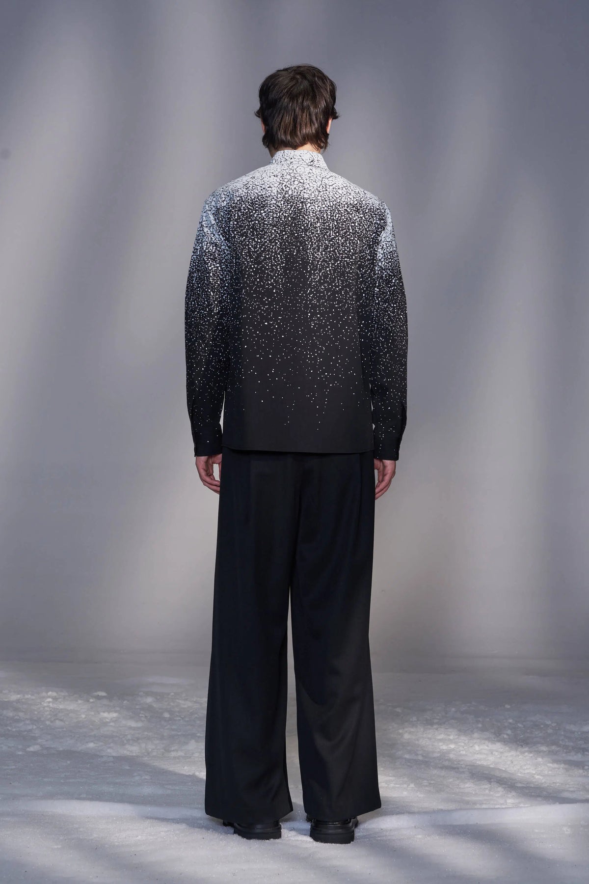 Balloon-Fit Wool Pants
