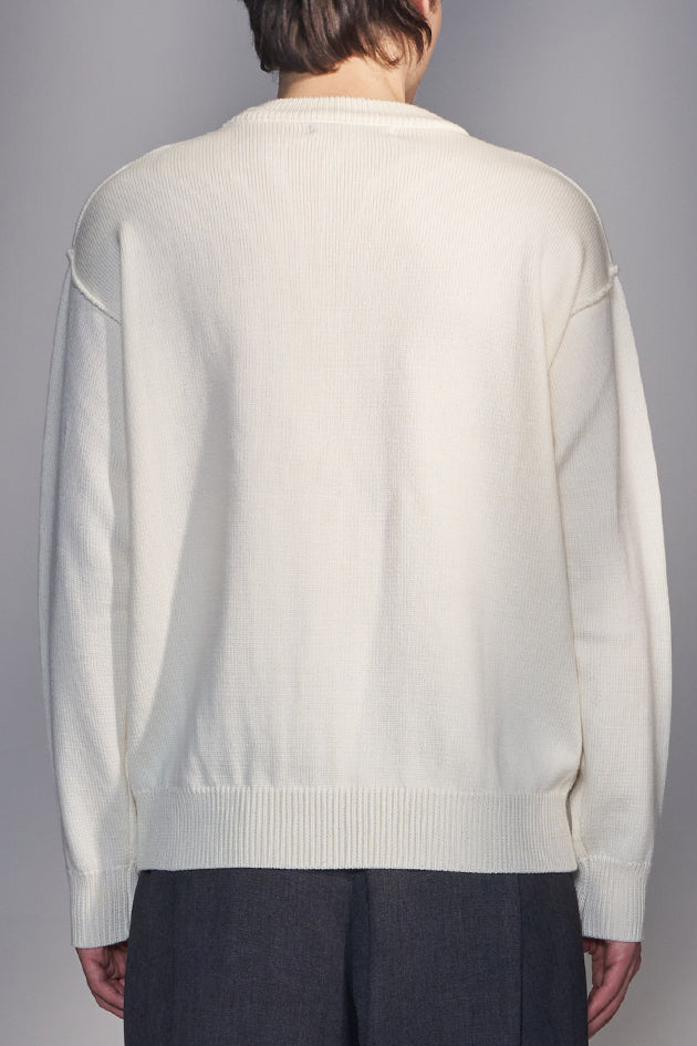 Reverse-Seam Wool Sweater
