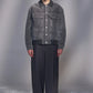 Moleskin Jacket with Knit Collar