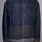 Denim Jacket with Contrast Hem