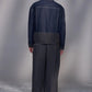 Denim Jacket with Contrast Hem