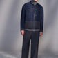 Denim Jacket with Contrast Hem