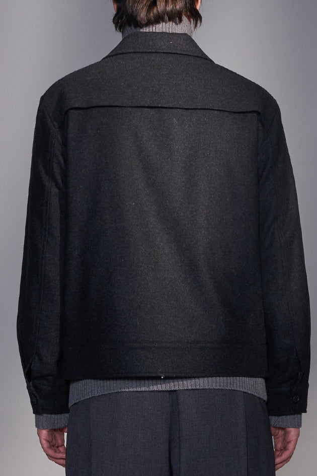 Layer Lapel Wool Jacket