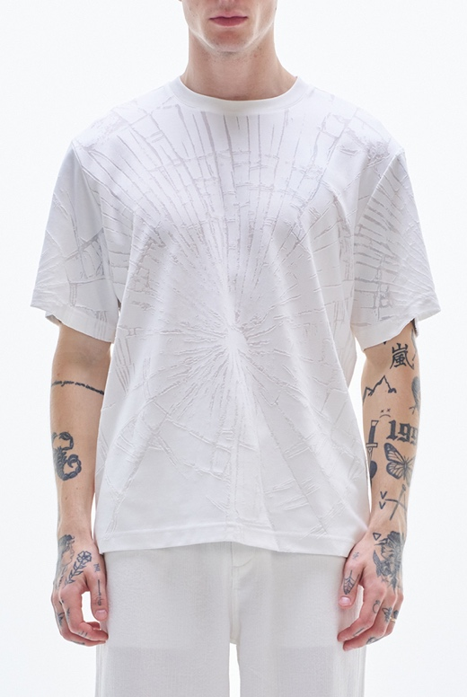 Tee with Burnt-Out Pattern