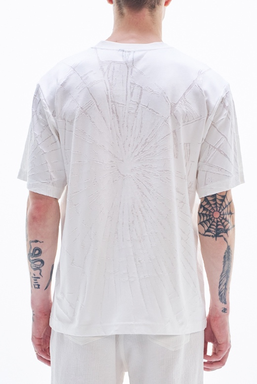 Tee with Burnt-Out Pattern
