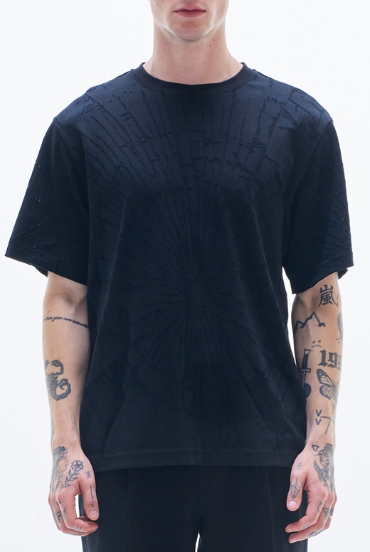Tee with Burnt-Out Pattern