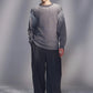 Wide-Leg Big-Pleated Pants