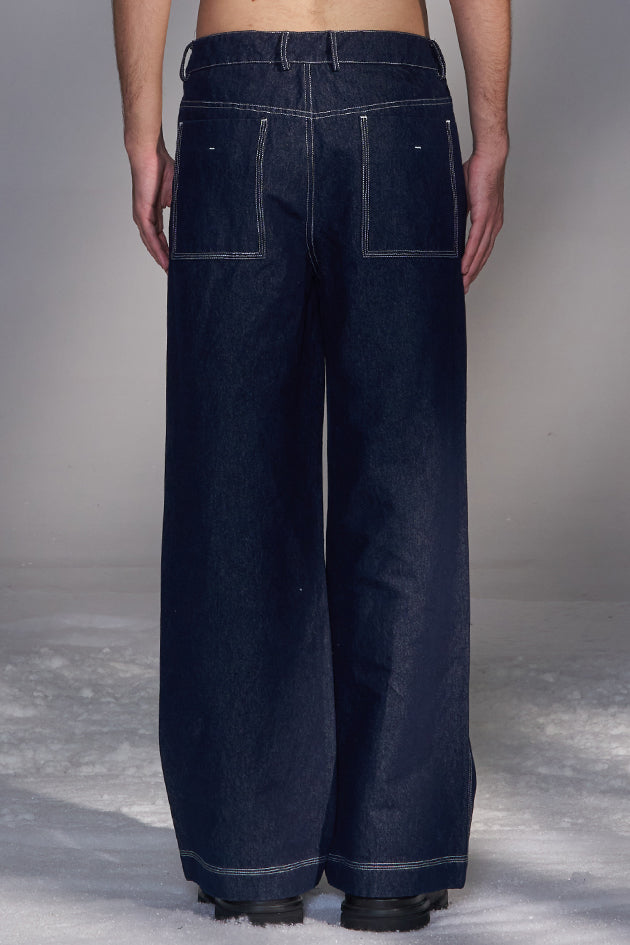 Denim Pants With Slight Bell Bottom