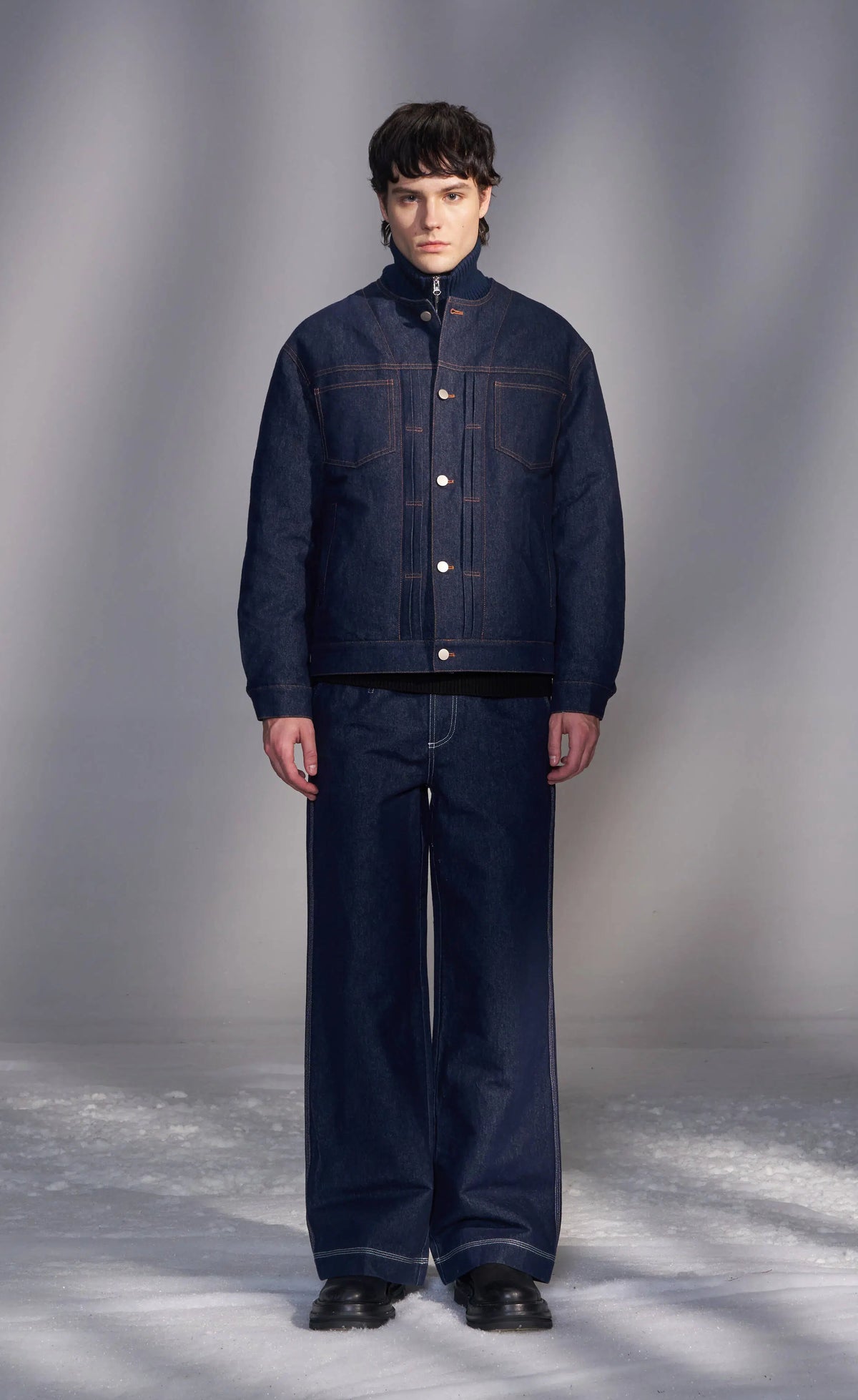 Denim Pants With Slight Bell Bottom
