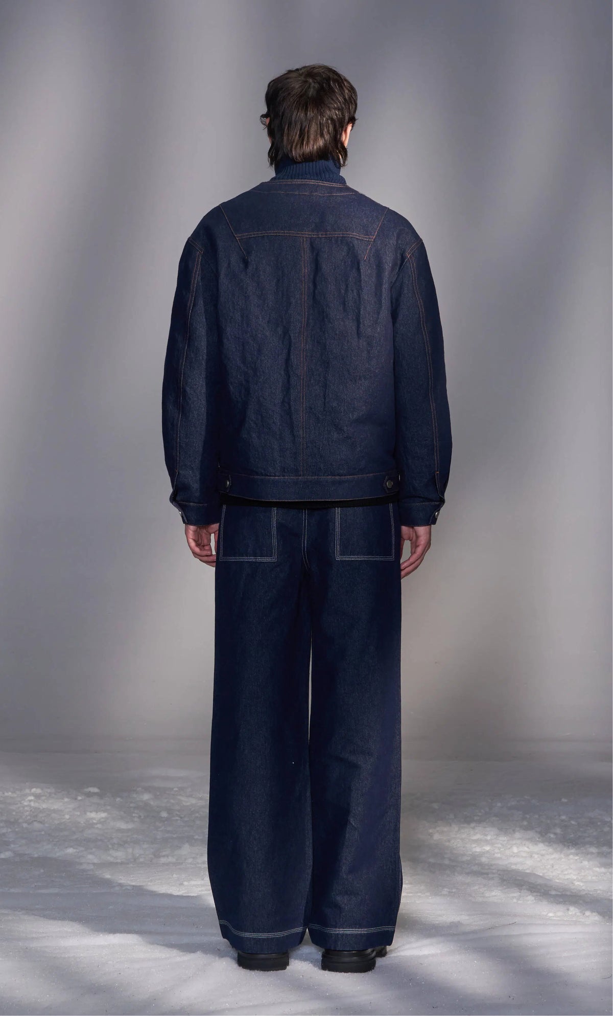 Denim Pants With Slight Bell Bottom