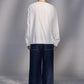 Smocked Corduroy Long Sleeve T-Shirt