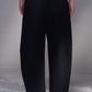 Balloon-Fit Cotton-Wool Twill Pants