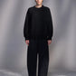 Balloon-Fit Cotton-Wool Twill Pants