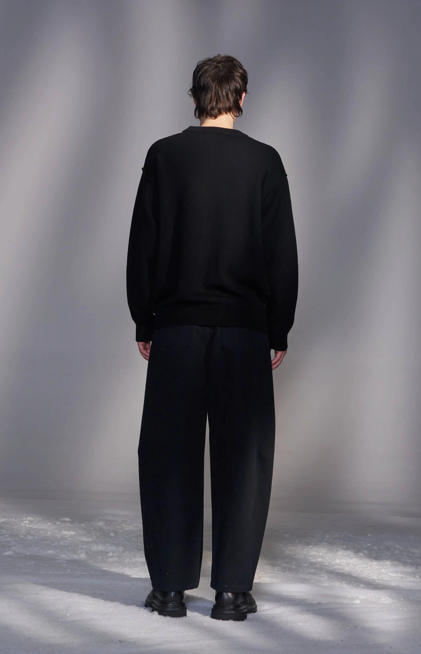 Reverse-Seam Wool Sweater