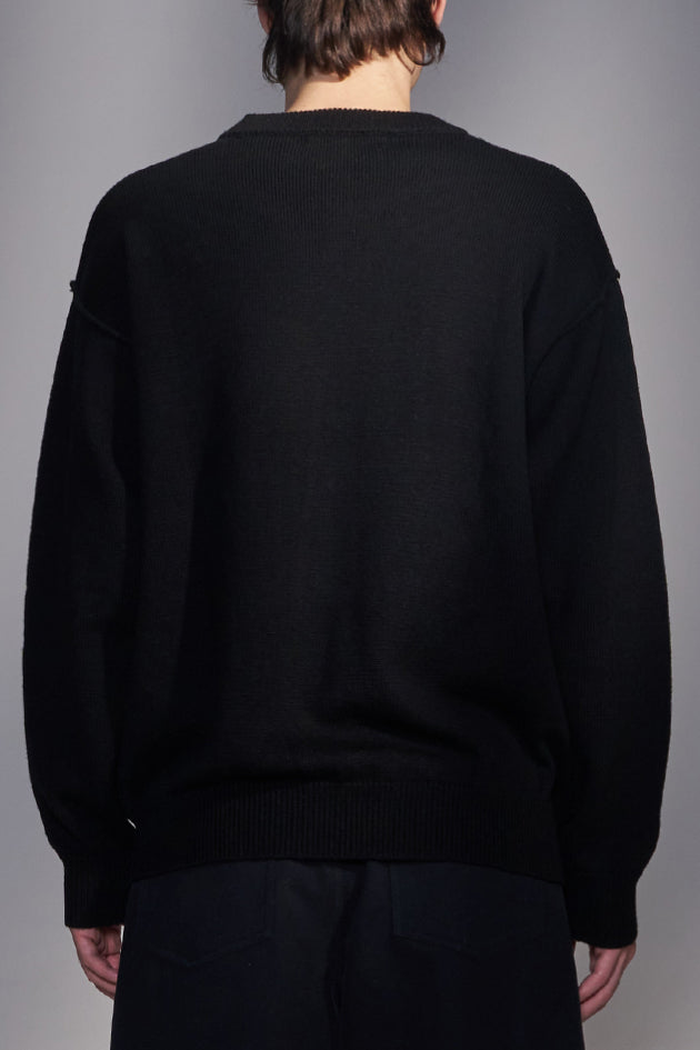 Reverse-Seam Wool Sweater