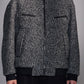 Bouclé Zip-Up Bomber Jacket
