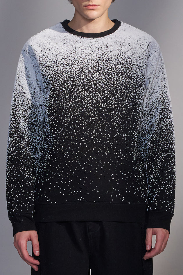Snowflake-Embroidered Sweatshirt