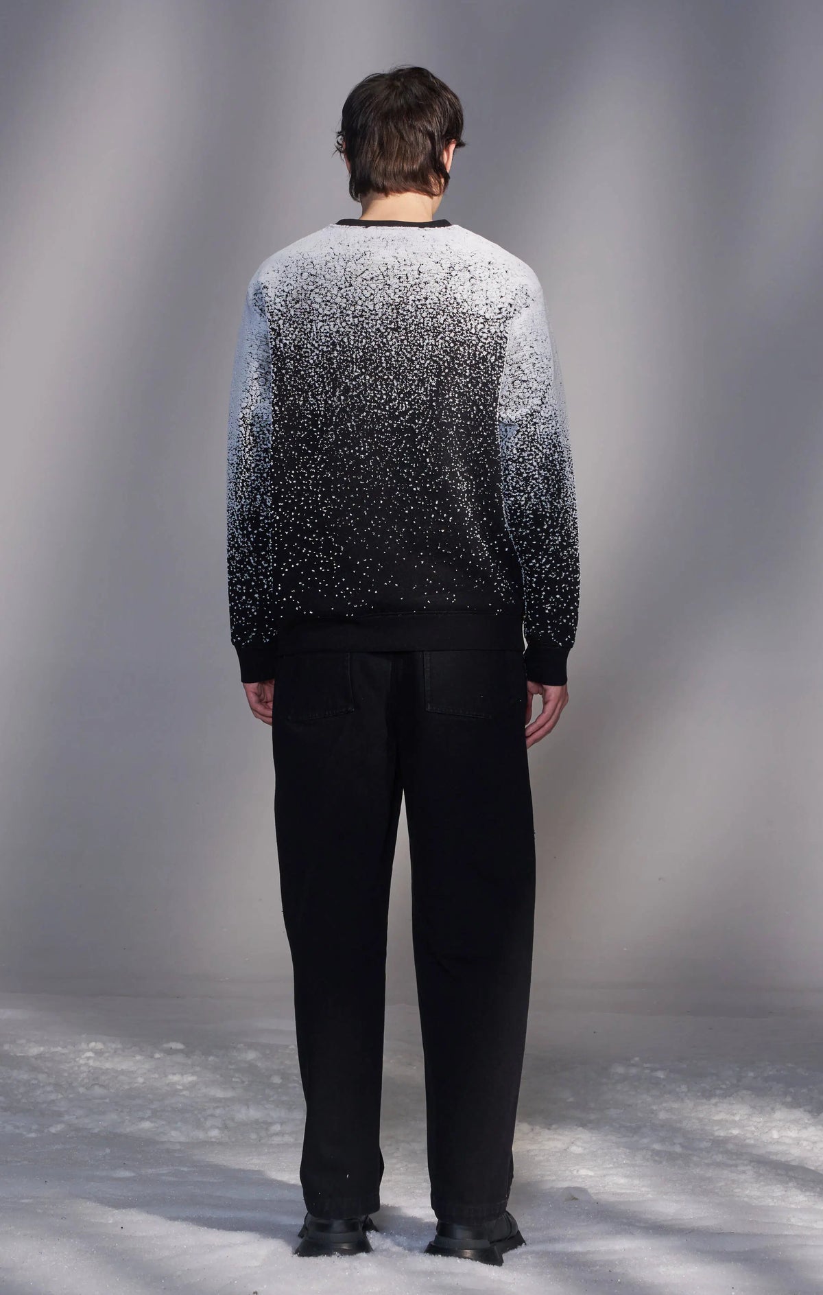 Snowflake-Embroidered Sweatshirt