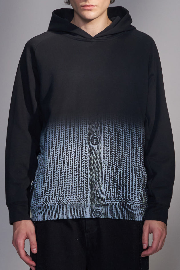 Gradient Sweater Print Hoodie