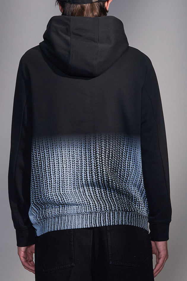 Gradient Sweater Print Hoodie