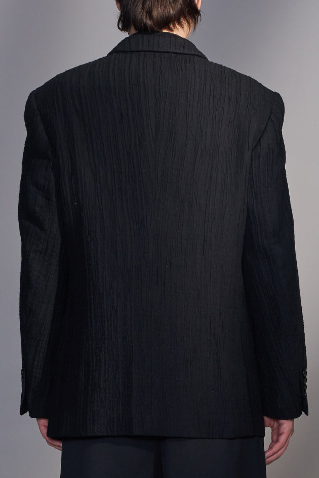 Textured Cotton-Wool Blazer
