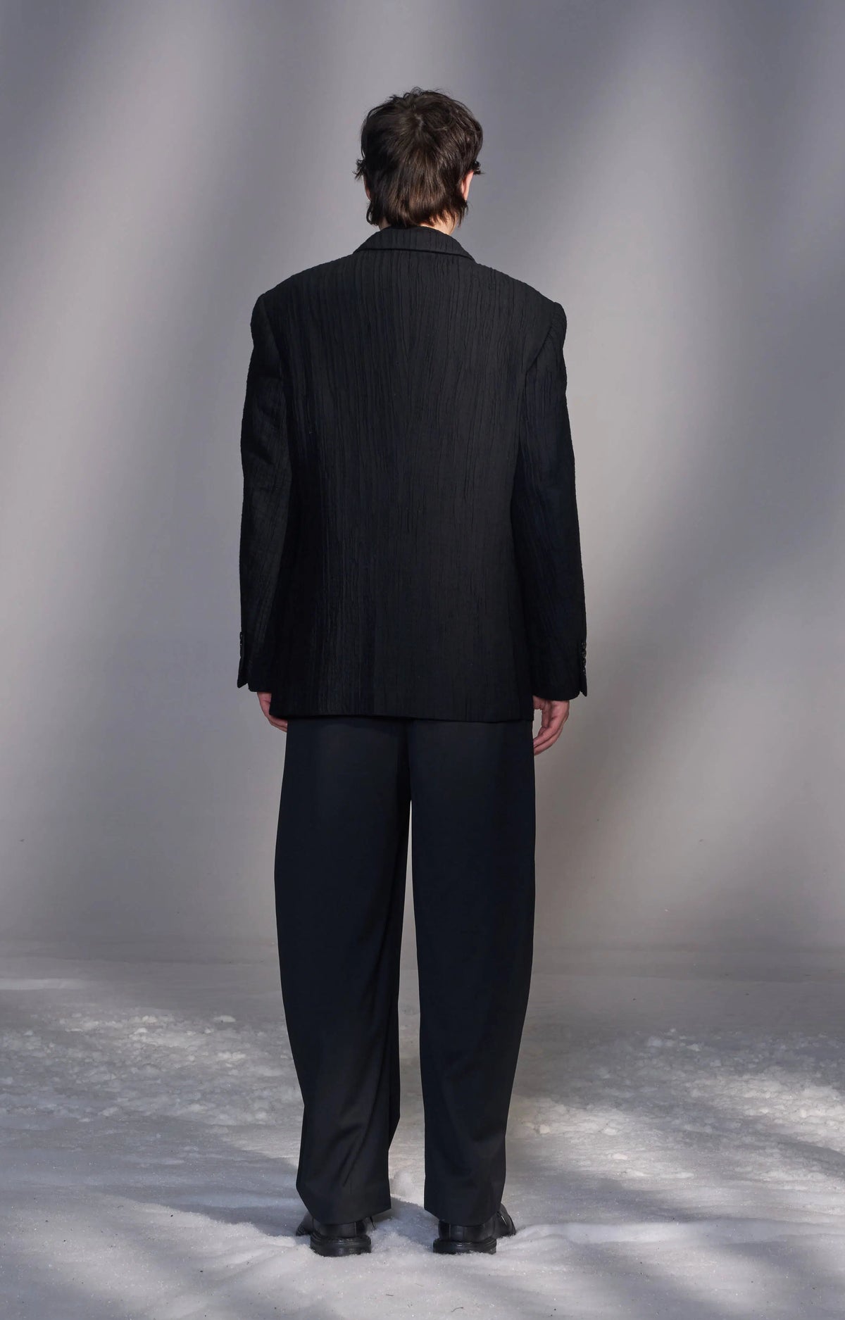 Textured Cotton-Wool Blazer