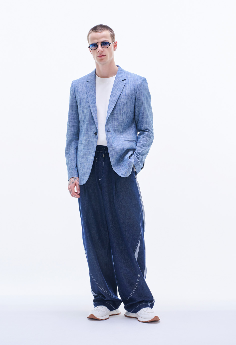 Yarn Dyed Fabric Blazer
