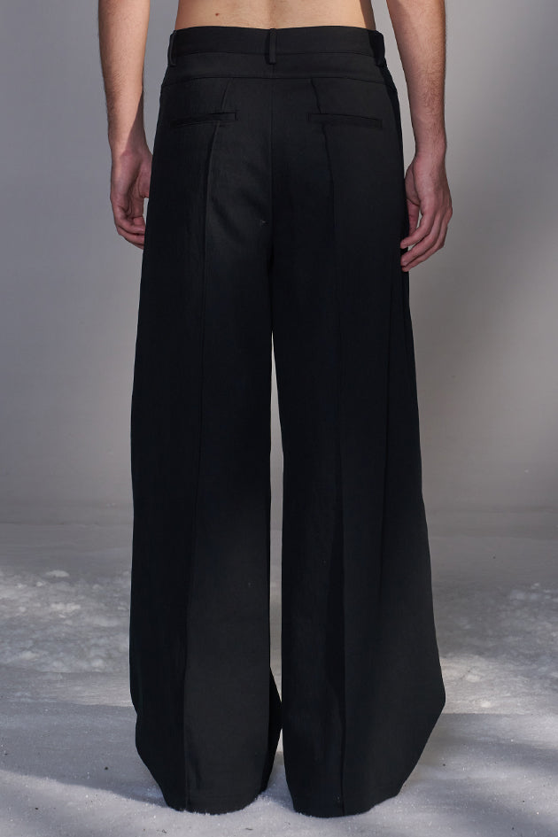Wrapped Wide-Leg Pants