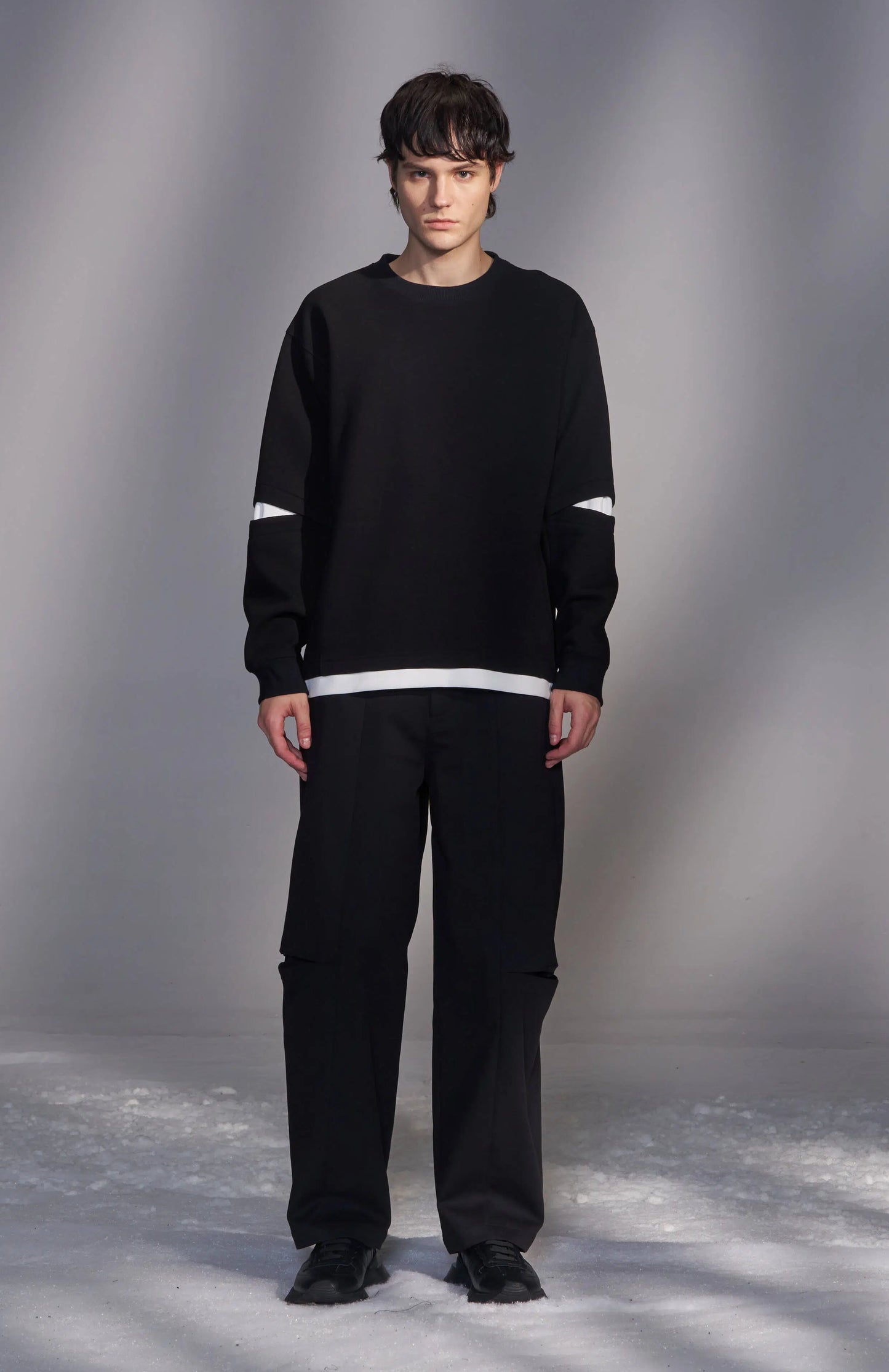 Slit-Sleeve Sweatshirt