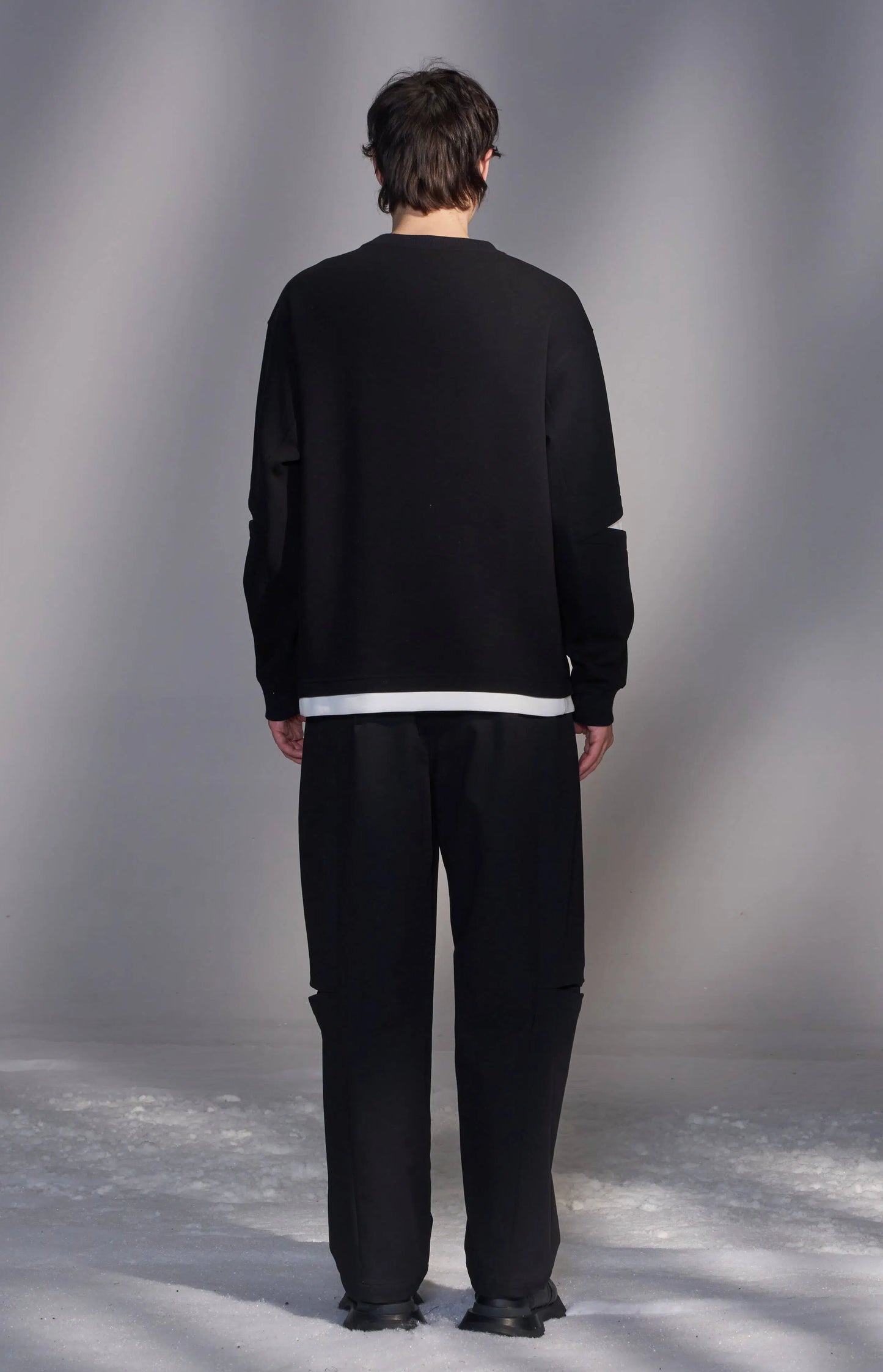 Slit-Sleeve Sweatshirt
