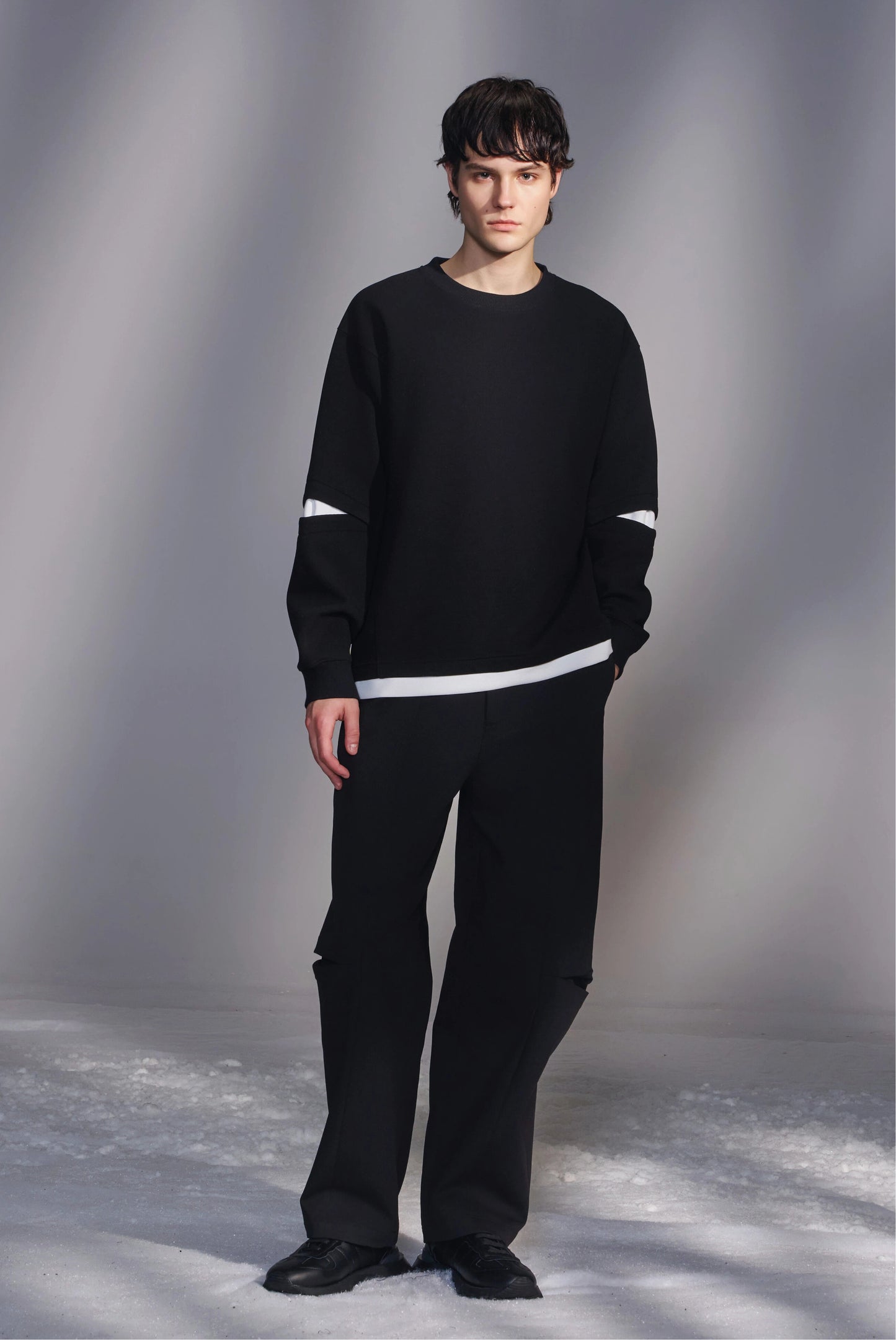Slit-Sleeve Sweatshirt