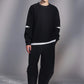 Baggy Knee-Pleated Pants