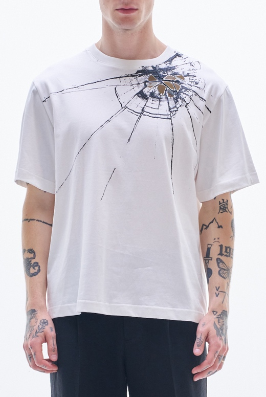 Tee With Broken Glass Pattern