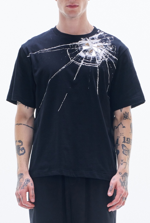 Tee With Broken Glass Pattern