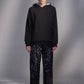 Hoodie with Contrast Color Facing