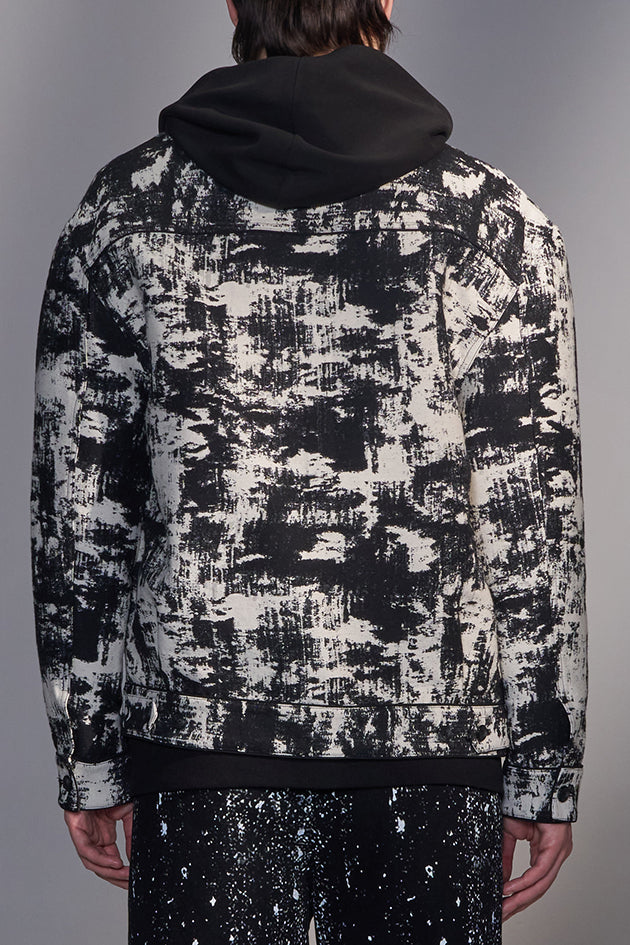Black-and-White Pattern Jacket